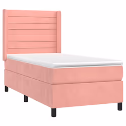 Giroletto a Molle con Materasso Rosa 90x200 cm in Vellutocod mxl 122656 - Vista aggiuntiva 3