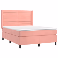 Giroletto a Molle con Materasso Rosa 140x200 cm in Vellutocod mxl 98739 - Vista aggiuntiva 3