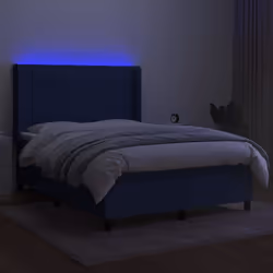Letto a Molle con Materasso e LED Blu 140x190 cm in Tessutocod mxl 123247 - Vista aggiuntiva 3