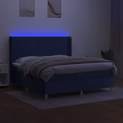 Letto a Molle con Materasso e LED Blu 180x200 cm in Tessutocod mxl 101111 - Vista aggiuntiva 3
