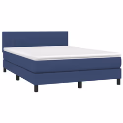 Letto a Molle con Materasso e LED Blu 140x190 cm in Tessutocod mxl 74798 - Vista aggiuntiva 3