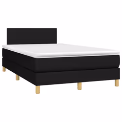 Letto a Molle con Materasso e LED Nero 120x200cm in Tessutocod mxl 98814 - Vista aggiuntiva 3