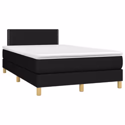 Letto a Molle con Materasso e LED Nero 120x200cm in Tessutocod mxl 122748 - Vista aggiuntiva 3