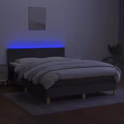 Letto a Molle Materasso e LED Grigio Scuro 140x200cm in Tessutocod mxl 74822 - Vista aggiuntiva 3