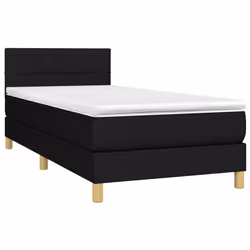 Letto a Molle con Materasso e LED Nero 90x200 cm in Tessutocod mxl 98829 - Vista aggiuntiva 3
