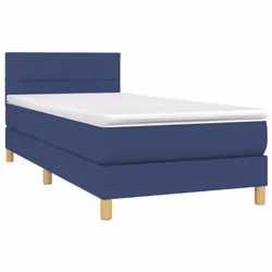 Letto a Molle con Materasso e LED Blu 100x200cm in Tessutocod mxl 74823 - Vista aggiuntiva 3