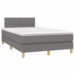Letto a Molle Materasso e LED Grigio Scuro 120x200cm in Tessutocod mxl 98838 - Vista aggiuntiva 3