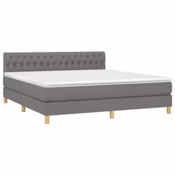 Letto a Molle Materasso e LED Grigio Scuro 180x200cm in Tessutocod mxl 98860 - Vista aggiuntiva 3