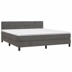 Letto a Molle con Materasso e LED Grigio Scuro 180x200 cmcod mxl 98935 - Vista aggiuntiva 3
