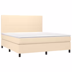 Letto a Molle con Materasso e LED Crema 180x200 cm in Tessutocod mxl 98951 - Vista aggiuntiva 3