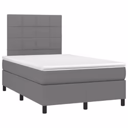 Letto a Molle Materasso e LED Grigio Scuro 120x200cm in Tessutocod mxl 74958 - Vista aggiuntiva 3