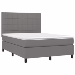 Letto a Molle Materasso e LED Grigio Scuro 140x190cm in Tessutocod mxl 122892 - Vista aggiuntiva 3