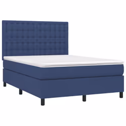 Letto a Molle con Materasso e LED Blu 140x190 cm in Tessutocod mxl 103699 - Vista aggiuntiva 3