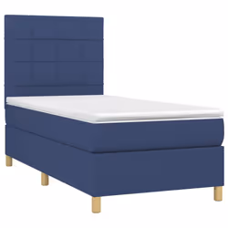 Letto a Molle con Materasso e LED Blu 90x200 cm in Tessutocod mxl 75017 - Vista aggiuntiva 3