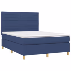 Letto a Molle con Materasso e LED Blu 140x200 cm in Tessutocod mxl 75037 - Vista aggiuntiva 3
