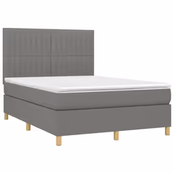 Letto a Molle Materasso e LED Grigio Scuro 140x190cm in Tessutocod mxl 122970 - Vista aggiuntiva 3