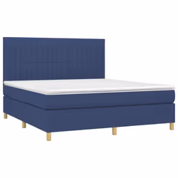 Letto a Molle con Materasso e LED Blu 180x200 cm in Tessutocod mxl 75055 - Vista aggiuntiva 3