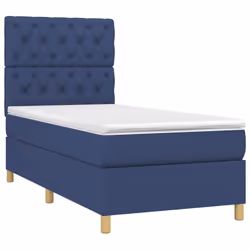 Letto a Molle con Materasso e LED Blu 80x200 cm in Tessutocod mxl 122967