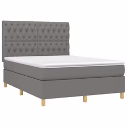 Letto a Molle Materasso e LED Grigio Scuro 140x200cm in Tessutocod mxl 75046 - Vista aggiuntiva 3