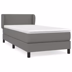 Giroletto a Molle con Materasso Grigio Scuro 90x190 cm Tessutocod mxl 73985 - Vista aggiuntiva 2