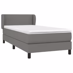 Giroletto a Molle con Materasso Grigio Scuro 90x190 cm Tessutocod mxl 73985 - Vista aggiuntiva 3