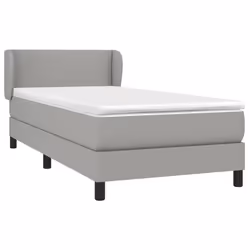 Giroletto a Molle con Materasso Grigio Chiaro100x200 cm Tessutocod mxl 121913 - Vista aggiuntiva 3
