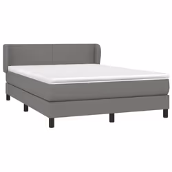 Giroletto a Molle con Materasso Grigio Scuro 140x190 cm Tessutocod mxl 73983 - Vista aggiuntiva 3