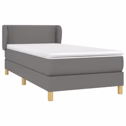 Giroletto a Molle con Materasso Grigio Scuro 100x200 cm Tessutocod mxl 74035 - Vista aggiuntiva 3