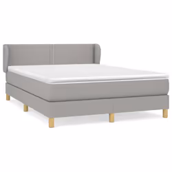Giroletto a Molle con Materasso Grigio Chiaro 140x200cm Tessutocod mxl 121959 - Vista aggiuntiva 2