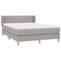 Giroletto a Molle con Materasso Grigio Chiaro 140x200cm Tessutocod mxl 121959 - Vista aggiuntiva 3