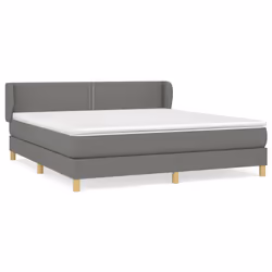 Giroletto a Molle con Materasso Grigio Scuro 180x200 cm Tessutocod mxl 74034 - Vista aggiuntiva 2
