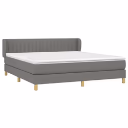 Giroletto a Molle con Materasso Grigio Scuro 160x200 cm Tessutocod mxl 74061 - Vista aggiuntiva 3