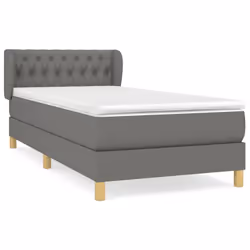 Giroletto a Molle con Materasso Grigio Scuro 90x200 cm Tessutocod mxl 74065 - Vista aggiuntiva 2