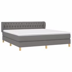 Giroletto a Molle con Materasso Grigio Scuro 180x200 cm Tessutocod mxl 98083 - Vista aggiuntiva 3