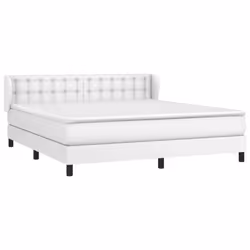 Giroletto a Molle con Materasso Bianco 180x200 cm in Similpellecod mxl 98109 - Vista aggiuntiva 3