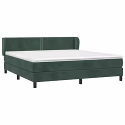 Giroletto a Molle con Materasso Verde Scuro 180x200 cm Vellutocod mxl 98121 - Vista aggiuntiva 3