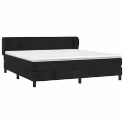 Giroletto a Molle con Materasso Nero 180x200 cm in Vellutocod mxl 98127 - Vista aggiuntiva 3