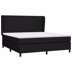 Giroletto a Molle con Materasso Nero 160x200 cm in Tessutocod mxl 98157 - Vista aggiuntiva 3