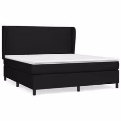 Giroletto a Molle con Materasso Nero 180x200 cm in Tessutocod mxl 74149 - Vista aggiuntiva 2