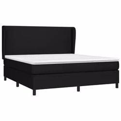 Giroletto a Molle con Materasso Nero 180x200 cm in Tessutocod mxl 74149 - Vista aggiuntiva 3