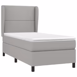 Giroletto a Molle con Materasso Grigio Chiaro100x200 cm Tessutocod mxl 74153 - Vista aggiuntiva 3