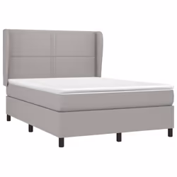 Giroletto a Molle con Materasso Grigio Chiaro 140x190cm Tessutocod mxl 74152 - Vista aggiuntiva 3