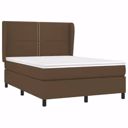 Giroletto a Molle con Materasso Marrone Scuro 140x190cm Tessutocod mxl 74156 - Vista aggiuntiva 3