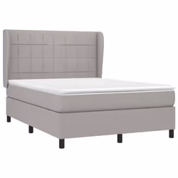 Giroletto a Molle con Materasso Grigio Chiaro 140x190cm Tessutocod mxl 122082 - Vista aggiuntiva 3