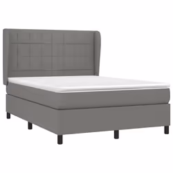 Giroletto a Molle con Materasso Grigio Scuro 140x190 cm Tessutocod mxl 74160 - Vista aggiuntiva 3
