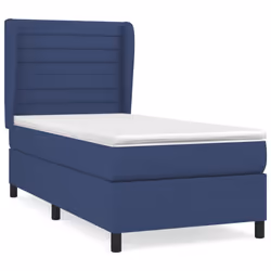 vidaXL Giroletto a Molle con Materasso Blu 80x200 cm inTessuto - Vista aggiuntiva 2