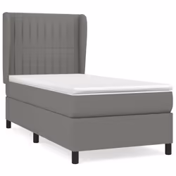 Giroletto a Molle con Materasso Grigio Scuro 100x200 cm Tessutocod mxl 122091 - Vista aggiuntiva 2