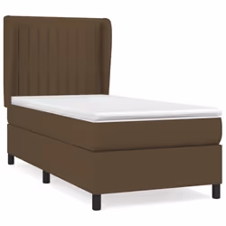 Giroletto a Molle con Materasso Marrone Scuro 100x200cm Tessutocod mxl 74177 - Vista aggiuntiva 2
