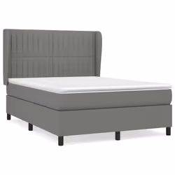Giroletto a Molle con Materasso Grigio Scuro 140x190 cm Tessutocod mxl 98179 - Vista aggiuntiva 2