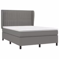 Giroletto a Molle con Materasso Grigio Scuro 140x190 cm Tessutocod mxl 98179 - Vista aggiuntiva 3